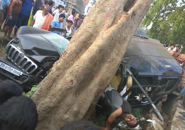 पटना में सड़क दुर्घटना में एक की मौत , एक घायल