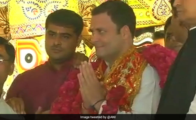 चुनाव प्रचार के आखिरी दिन राहुल गाँधी फिर से एकबार मंदिर के शरण में