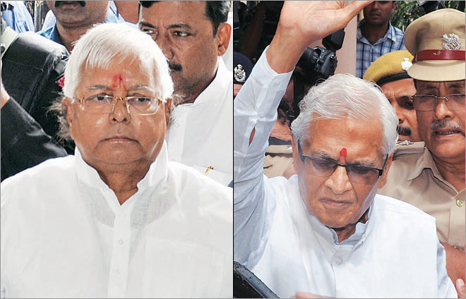 चारा घोटाला मामला में लालू यादव, जगन्नाथ मिश्रा सीबीआई अदालत में हुए पेश